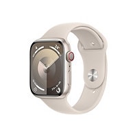 Apple Watch Series 9 (GPS + Cellular) - starlight aluminum - smart watch wi