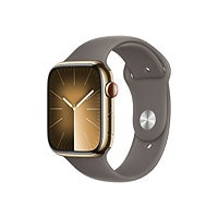 Apple Watch Series 9 (GPS + Cellular) - gold stainless steel - smart watch