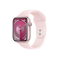 Apple Watch Series 9 (GPS) - pink aluminum - smart watch with sport band -