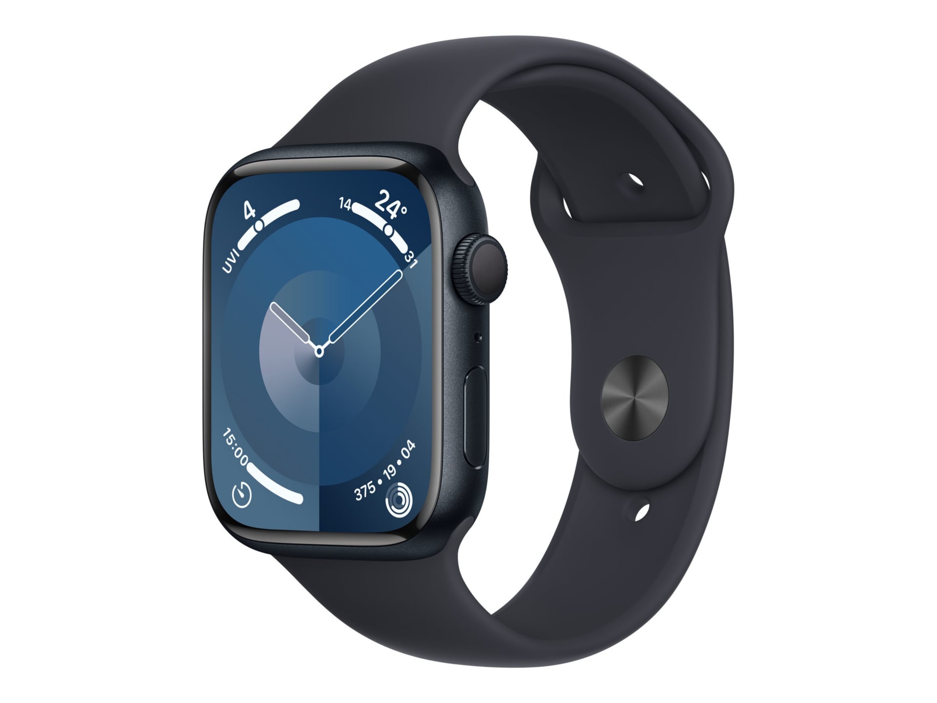 Apple Watch Series 9 (GPS) - midnight aluminum - smart watch with sport ban