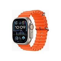 Apple Watch Ultra 2 - titanium - smart watch with Ocean band - orange - 64