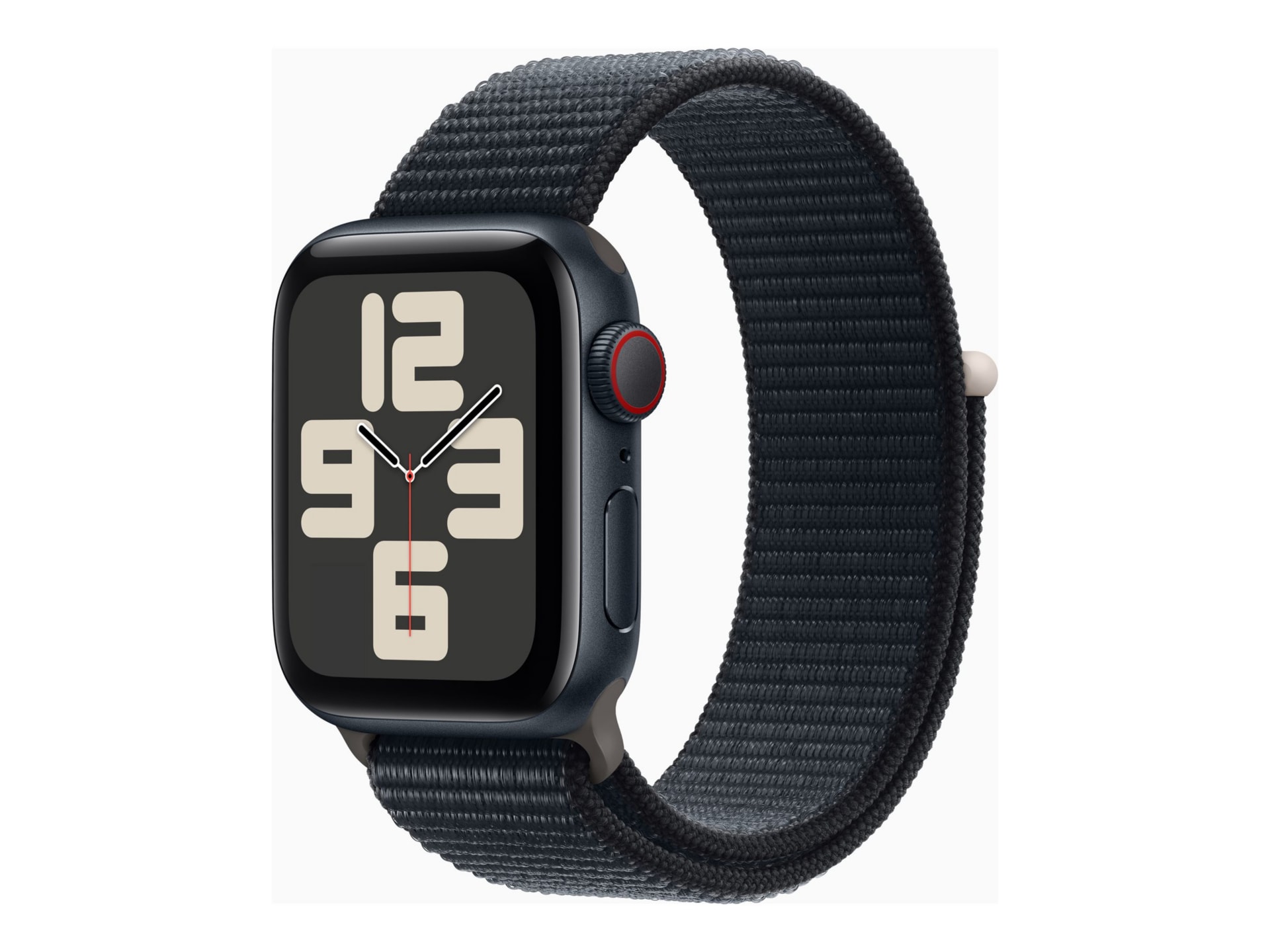 Apple Watch SE (GPS + Cellular) 2e génération - aluminium minuit - montre intelligente avec boucle sport - minuit - 32 Go