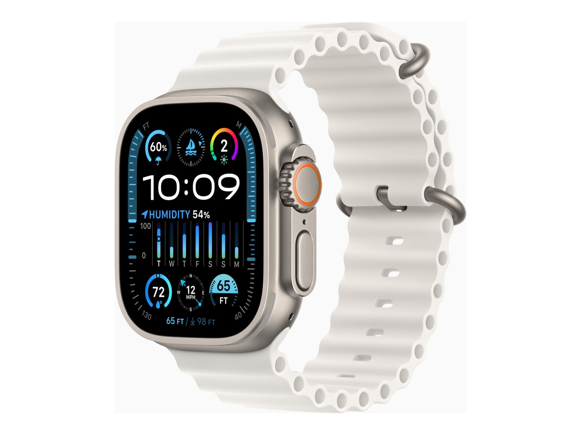 Apple Watch Ultra 2 - titanium - smart watch with Ocean band 