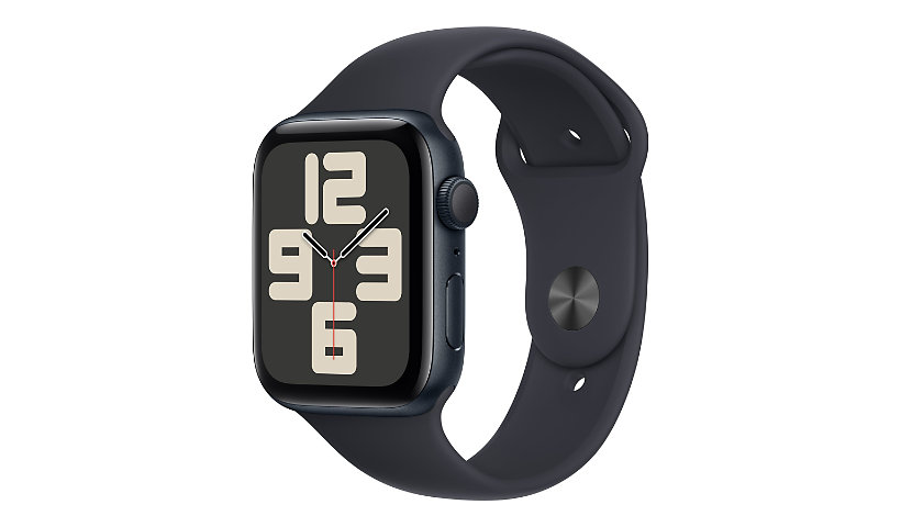 Apple Watch SE (GPS) 2nd generation - midnight aluminum - smart watch with sport band - midnight - 32 GB