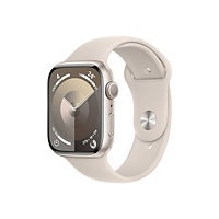 Apple Watch Series 9 (GPS) - starlight aluminum - smart watch with sport ba