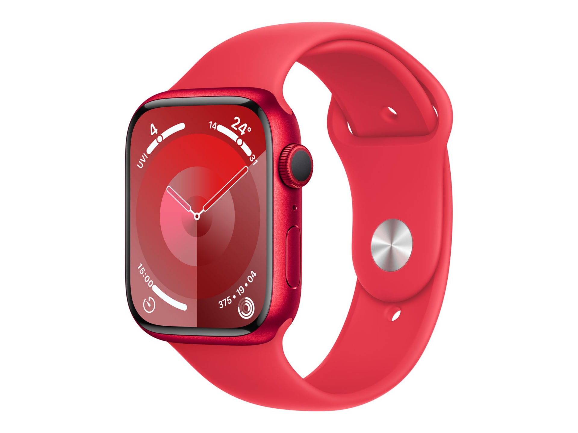 Apple Watch Series 9 (GPS) (PRODUCT) RED - red aluminum - smart watch with