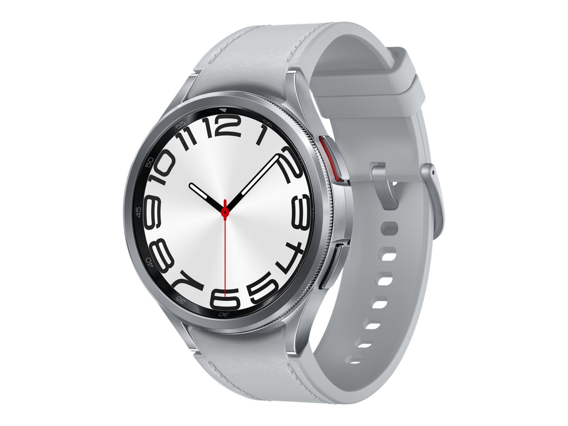 Smart watch cheap with silver band