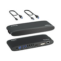 Plugable UD-3900H - station d'accueil - USB 3.0 - DVI, HDMI - GigE