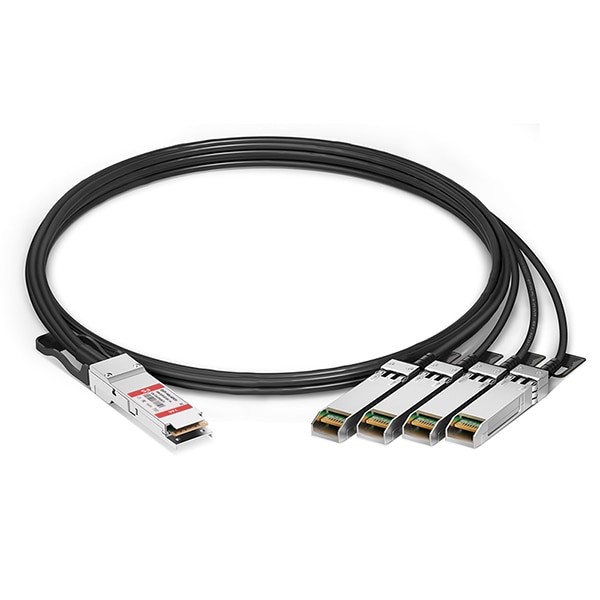 Fortinet 100GE breakout to 4x 25GE direct attach cable - 3.3 ft