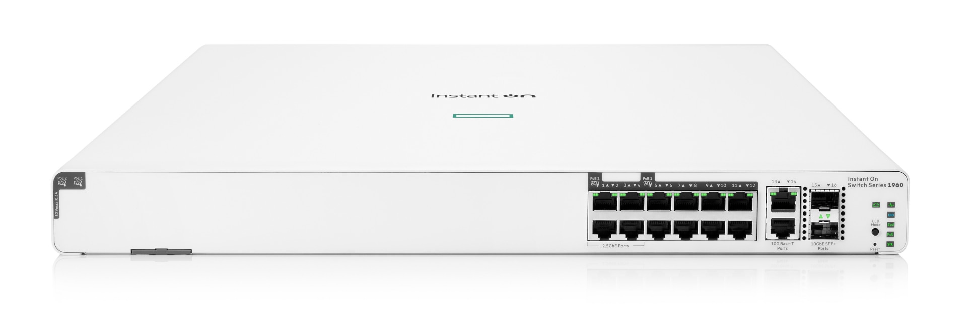 HPE Networking Instant On Switch 8p Gigabit CL4 4p SR2.5G CL6 PoE 2p 10GBT