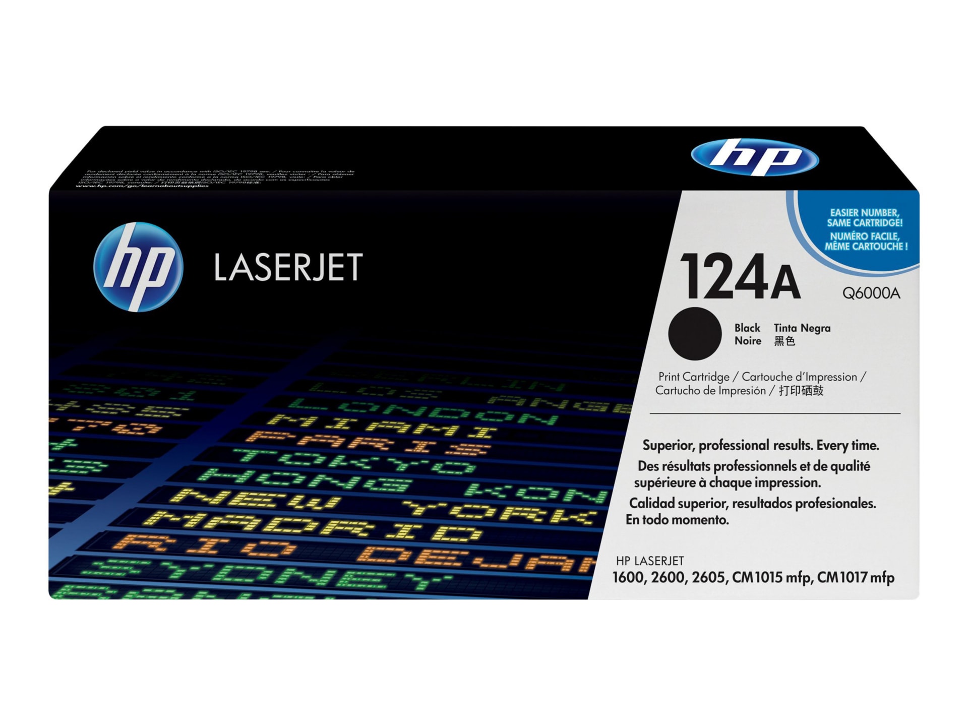 HP 124A (Q6000A) Black Original LaserJet Toner Cartridge