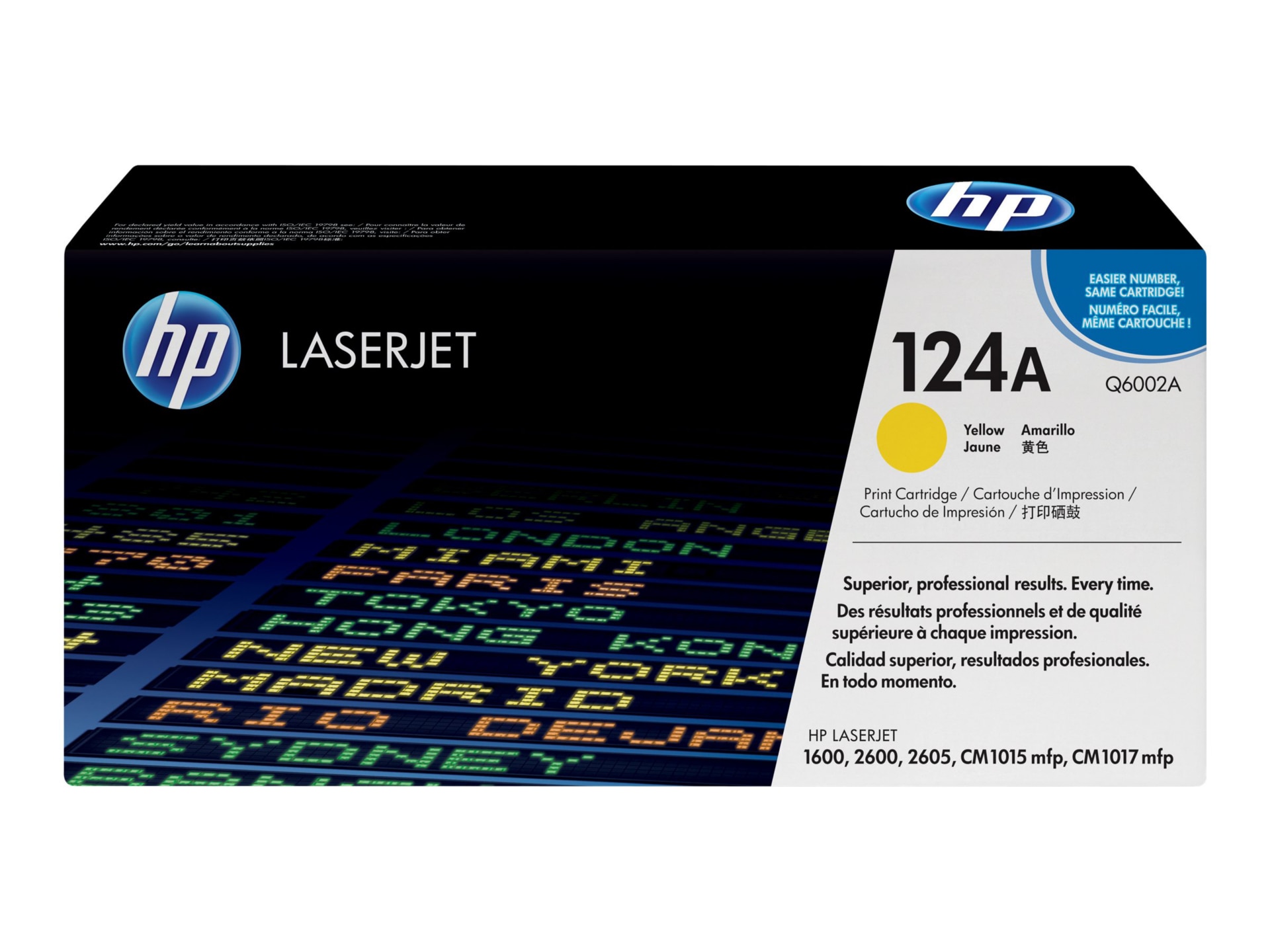 HP 124A (Q6002A) Original Toner Cartridge - Single Pack