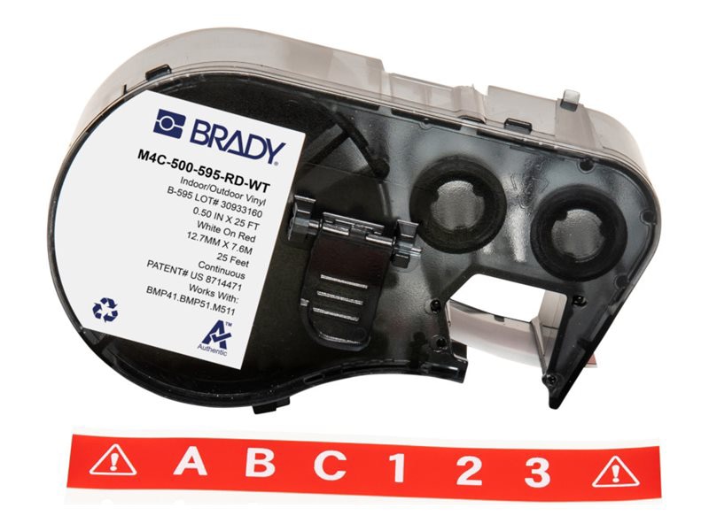 Brady B-595 - tape - glossy - 1 roll(s) -