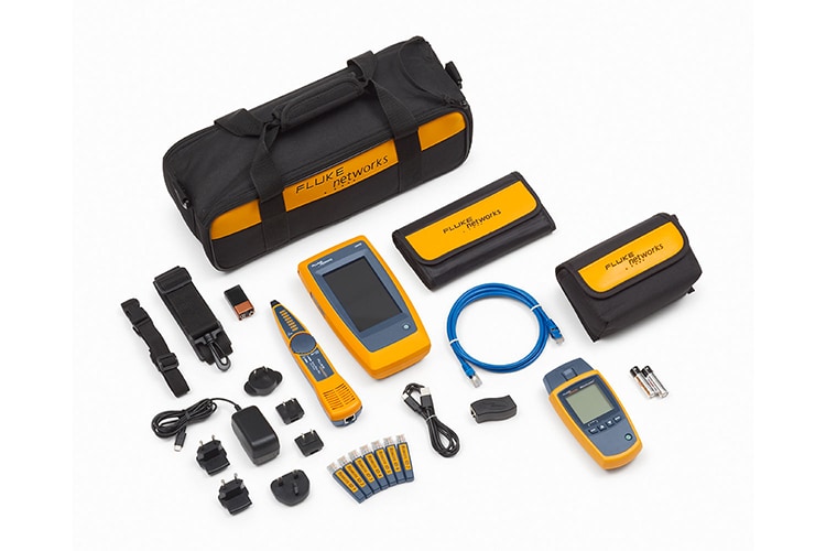 Fluke Networks Twisted Pair and Coax Network Kit with LinkIQ Cable+Network