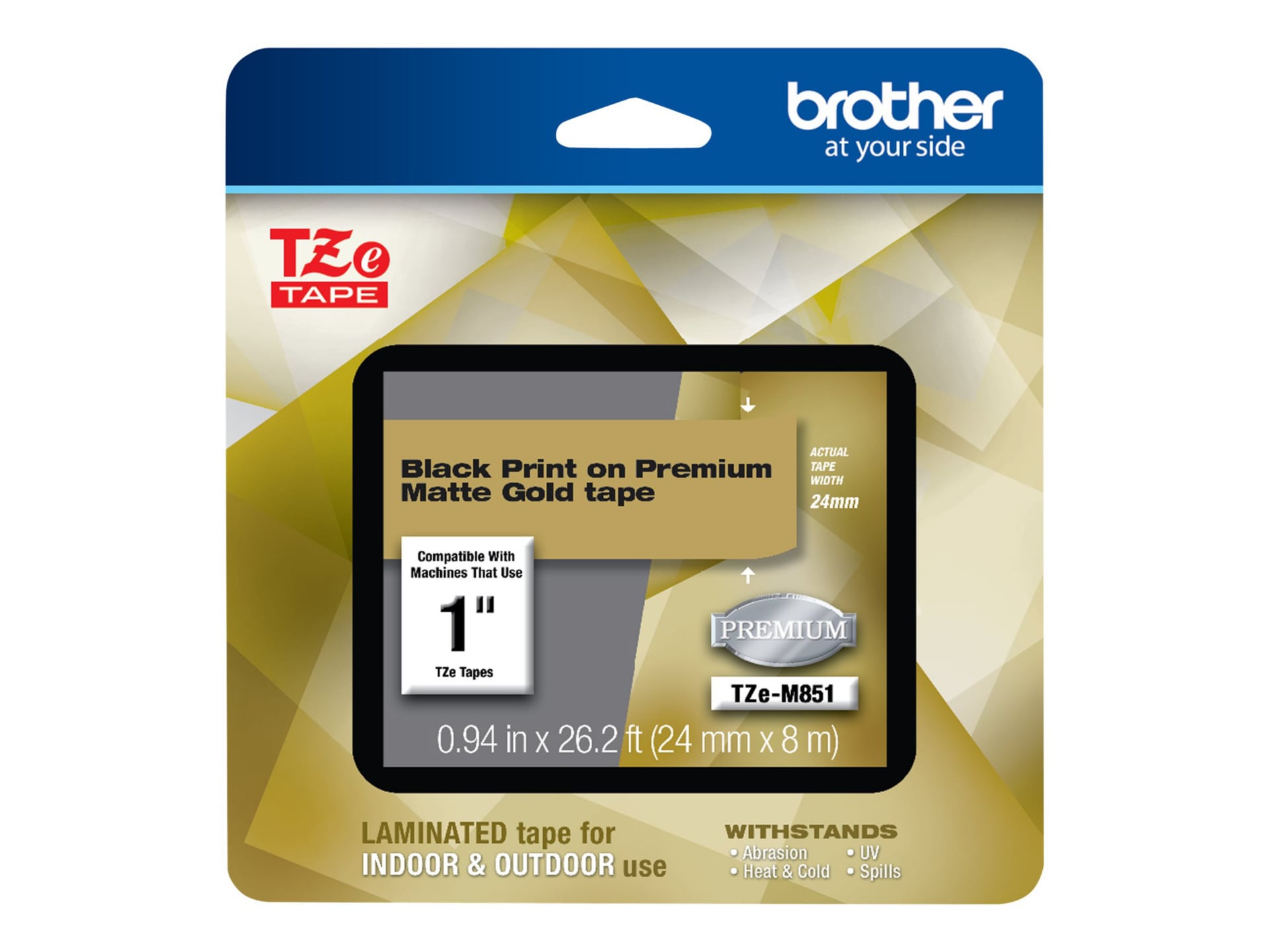 Brother TZe-M851 - laminated tape - 1 cassette(s) -