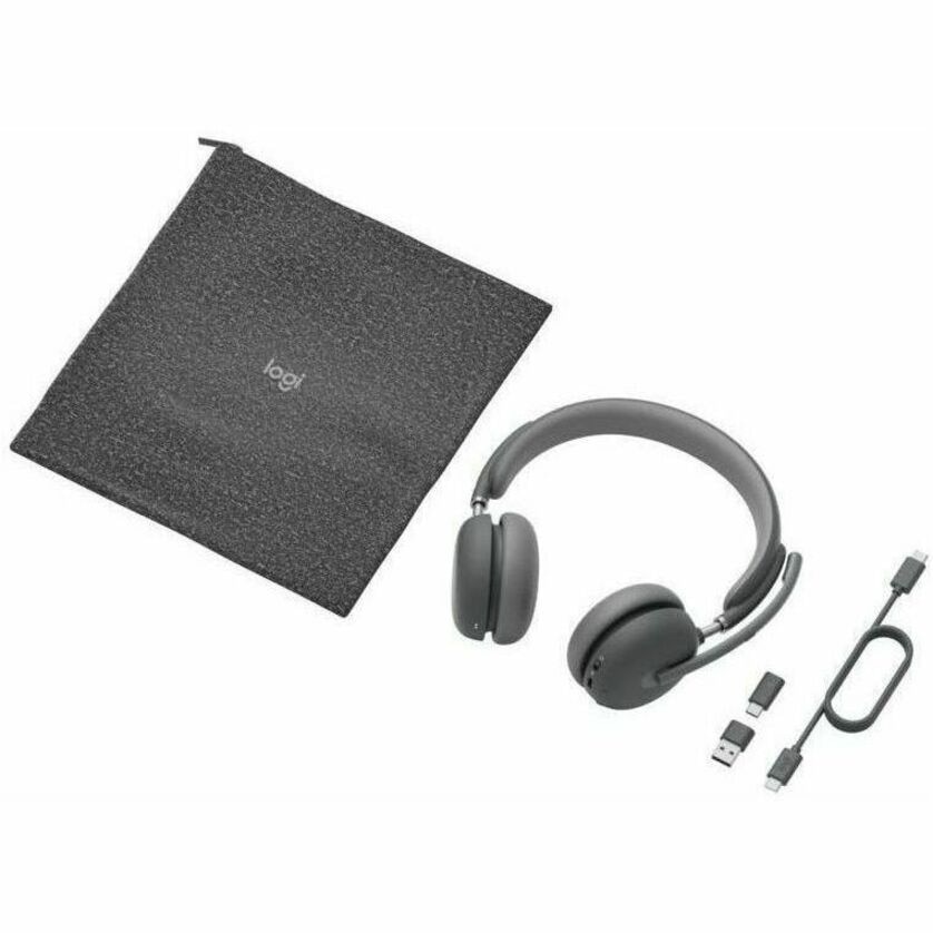 Thumbnail 6 of 13 for Logitech Zone Wireless 2 - Teams Version with Receiver - Stereo Wireless Headset - Graphite