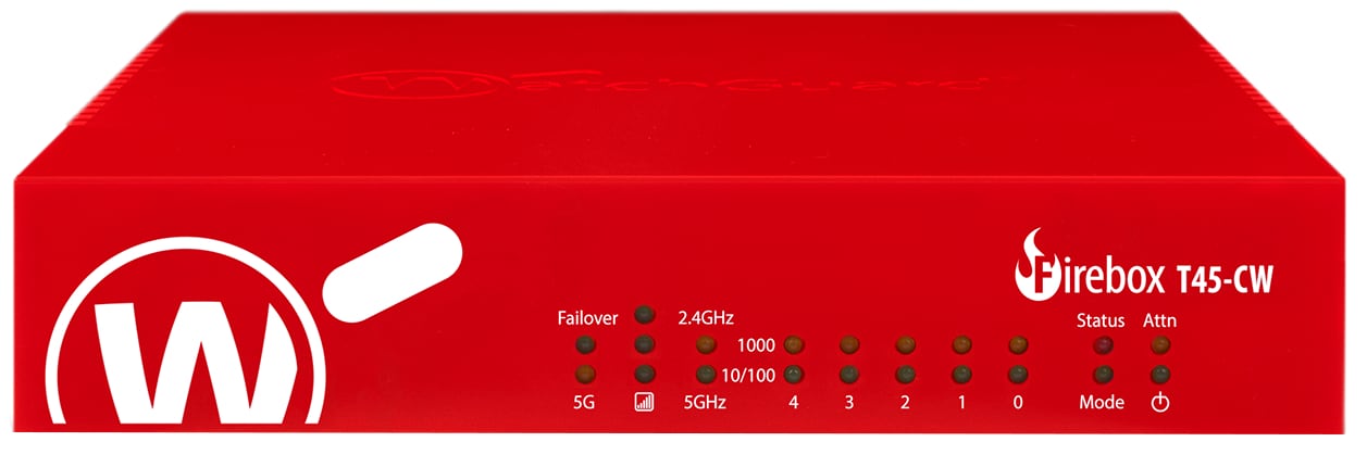 WatchGuard Firebox T45-CW Network Security Appliance with 1-Year Basic Security Suite