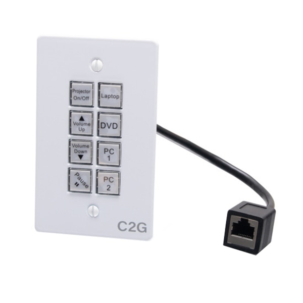 C2G AV Controller universal remote control - white
