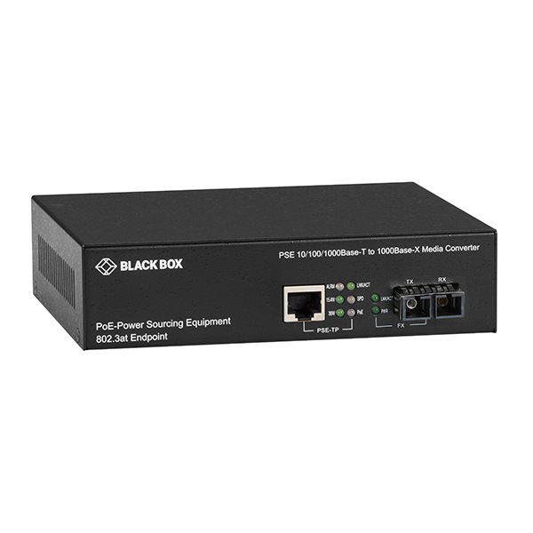 Black Box LPS500 Series LPS500A-MM-SC-R3 - fiber media converter - 10Mb LAN
