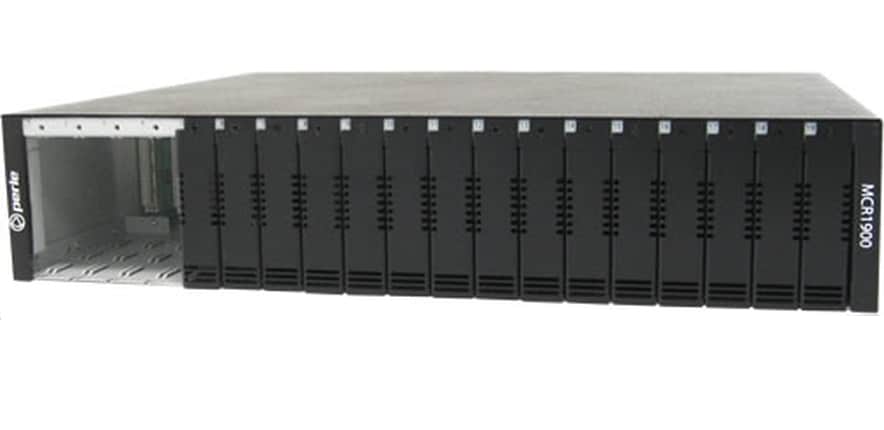Perle MCR1900-DAC 19 Slot 2U Chassis for Media Converter and Ethernet Extender Modules