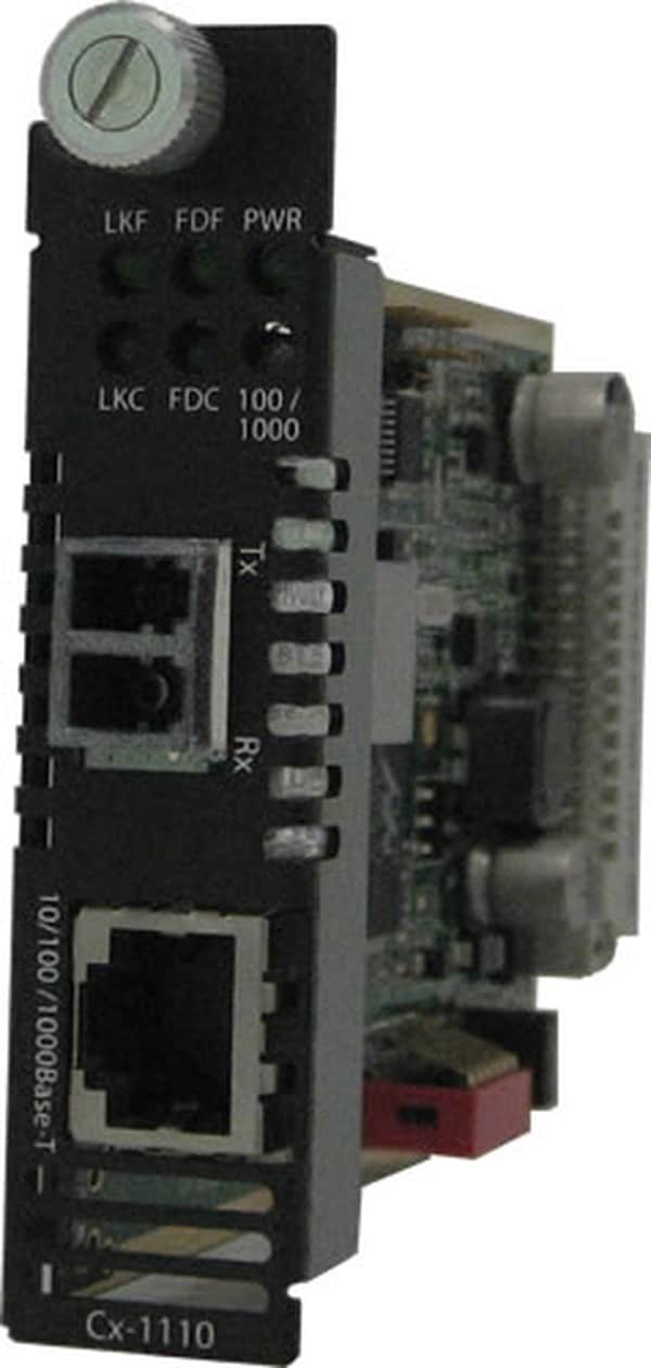 Perle 10/100/1000 Gigabit Ethernet Media and Rate Converter Managed Module