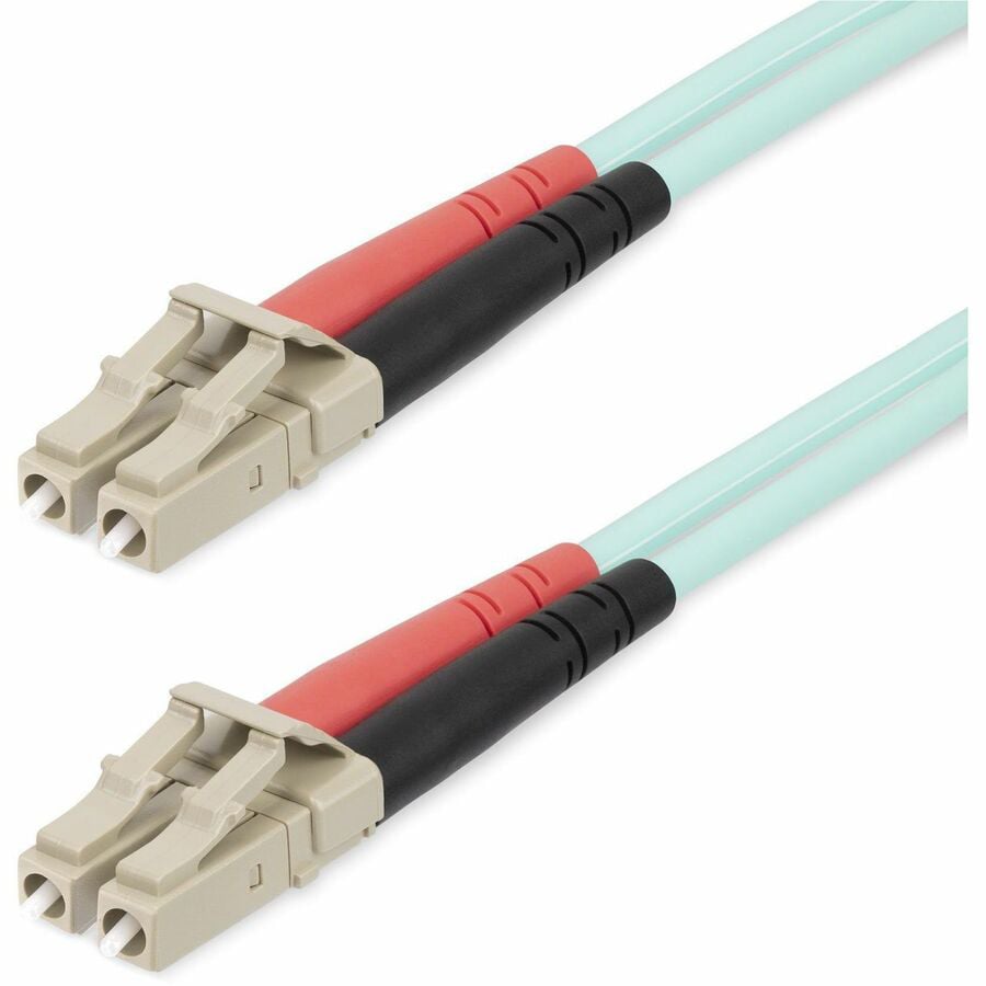 StarTech.com 25m (82ft) LC/UPC to LC/UPC OM4 Multimode Fiber Optic Cable, 5