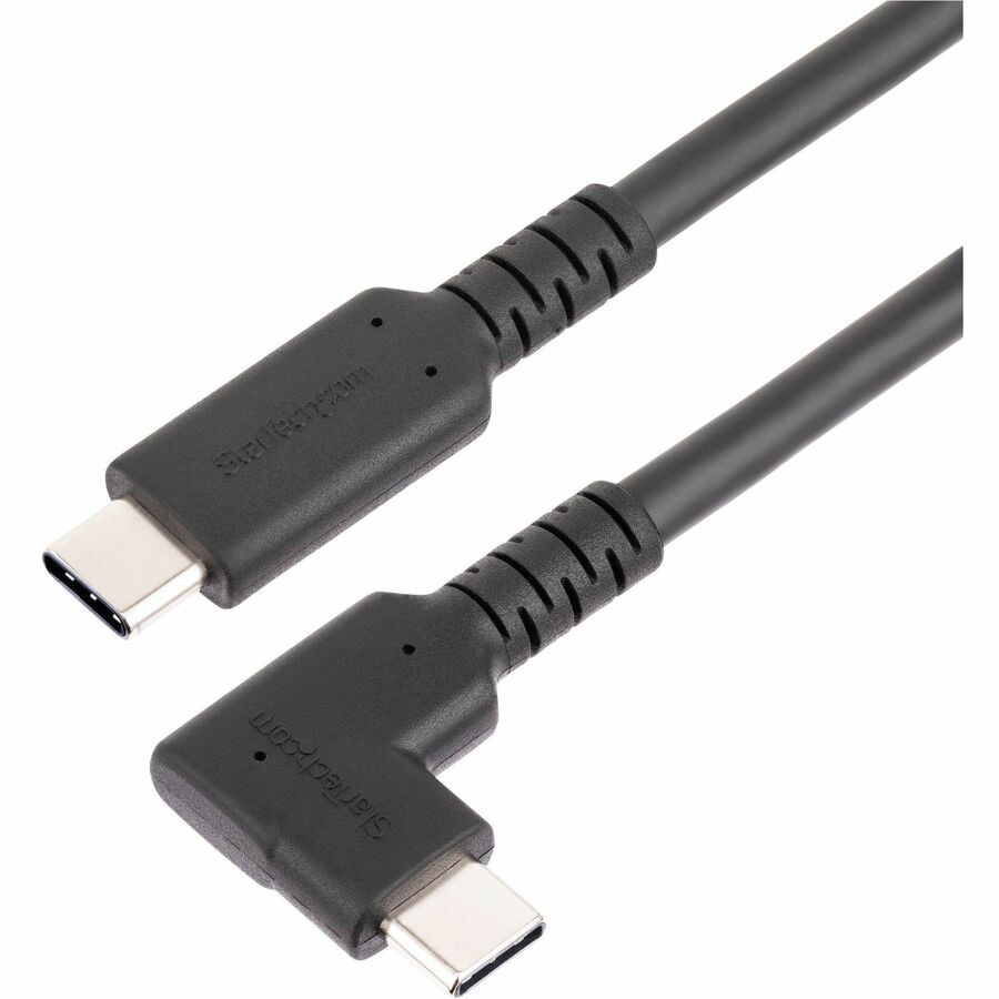 StarTech.com 6.6ft (2m) USB-C Cable, Right-Angled, USB 5Gbps, 100W (5A) PD,