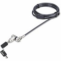 StarTech.com Universal Laptop Lock 6.6ft, Security Cable For Notebook Compatible w/Noble Wedge&reg;/Nano/K-Slot; Keyed