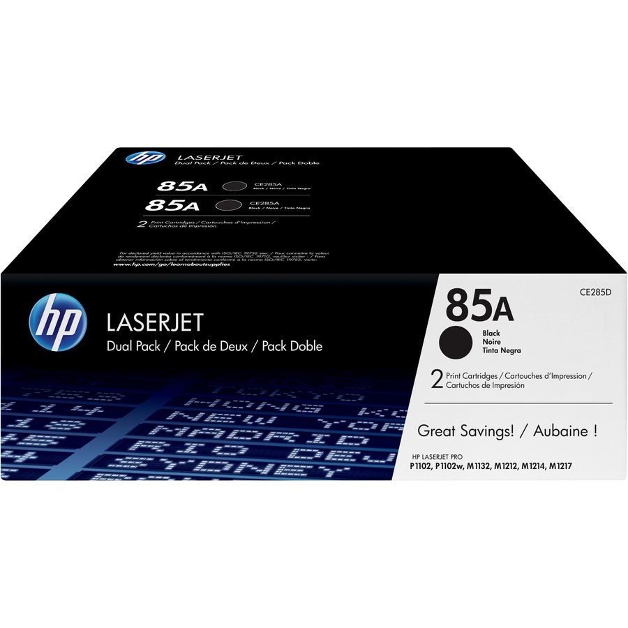HP 85A Original Laser Toner Cartridge - Black - 1 Carton