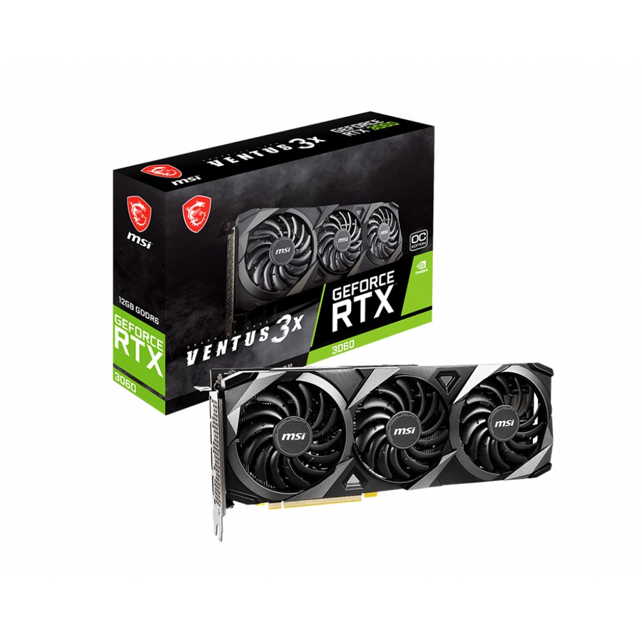 Thumbnail 2 of 6 for MSI NVIDIA GeForce RTX 3060 Graphic Card - 12 GB GDDR6