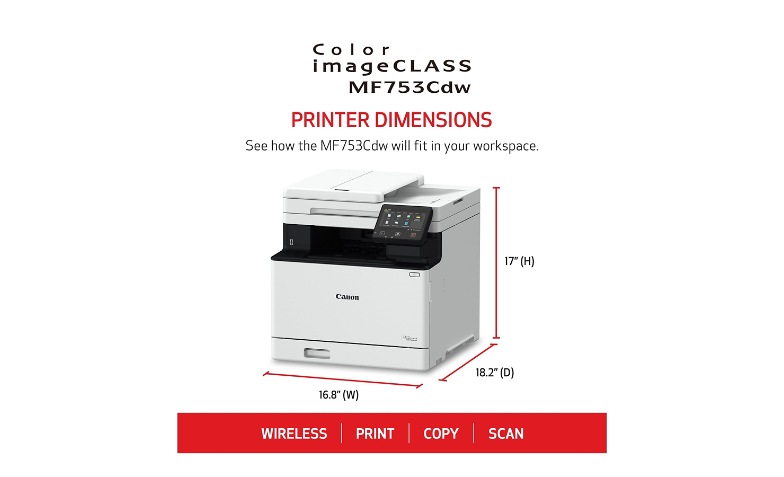 Canon Color imageCLASS MF753Cdw - multifunction printer - color