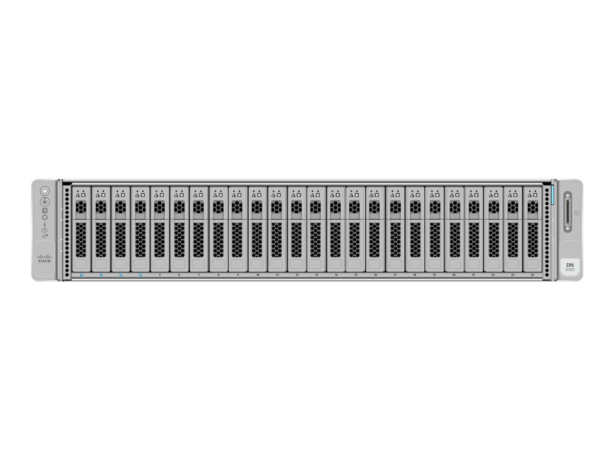 Cisco Secure Network Analytics Data Node 6300 - rack-mountable - EPYC 7443 2.85 GHz - 512 GB - SSD 2 x 240 GB, HDD 24 x