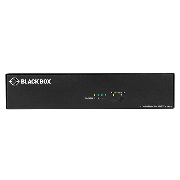 Black Box 4-Port 4K HDMI Dual-Head KVM Switch