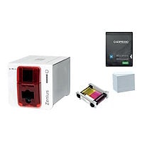 Evolis Zenius - GO Pack - plastic card printer - color - dye sublimation/thermal transfer