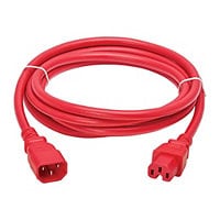 Eaton Tripp Lite Series 10' 15A 250V 14AWG C14 to C15 Power Cord - Red
