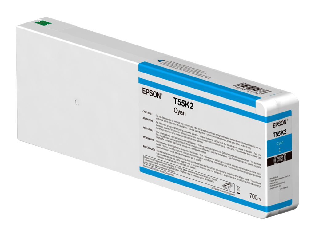 Epson T55K2 - cyan - original - ink cartridge