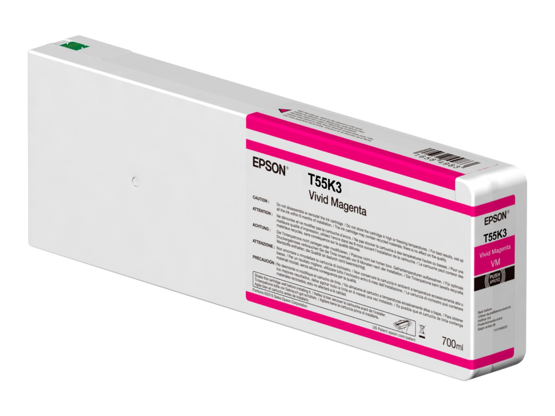Epson T55K3 - vivid magenta - original - ink cartridge