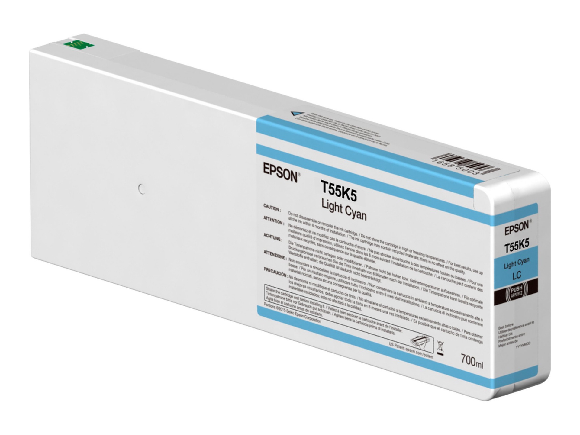 Epson T55K5 - light cyan - original - ink cartridge