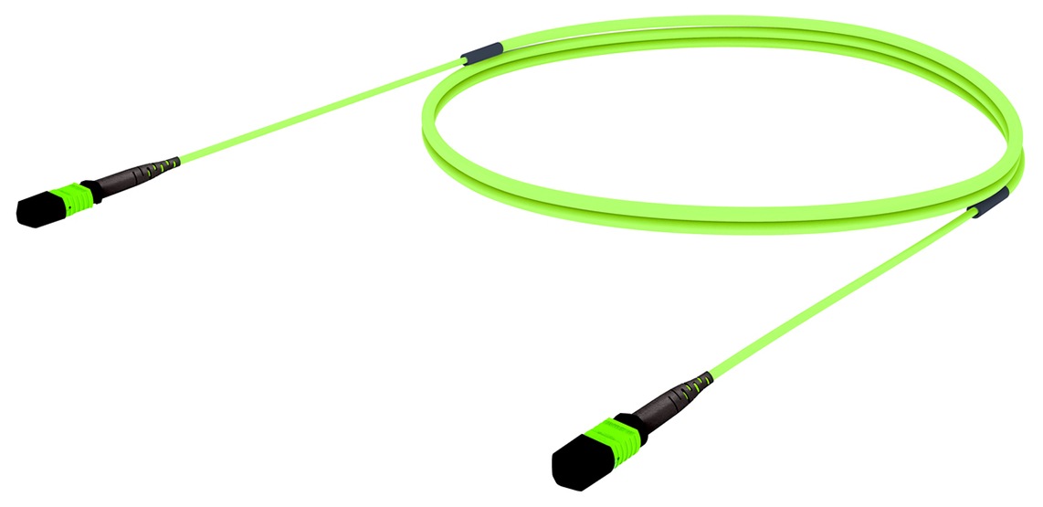 CommScope SYSTIMAX InstaPATCH 360 100' 12-Strand OM5 Fiber Trunk Cable - Lime Green