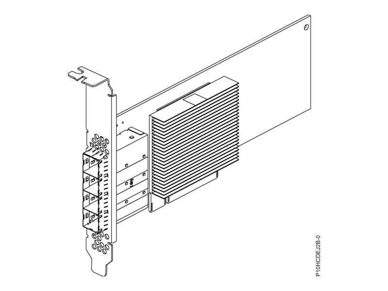 IBM PCIe3 x8 SAS Quad Port 12GB Tape Adapter