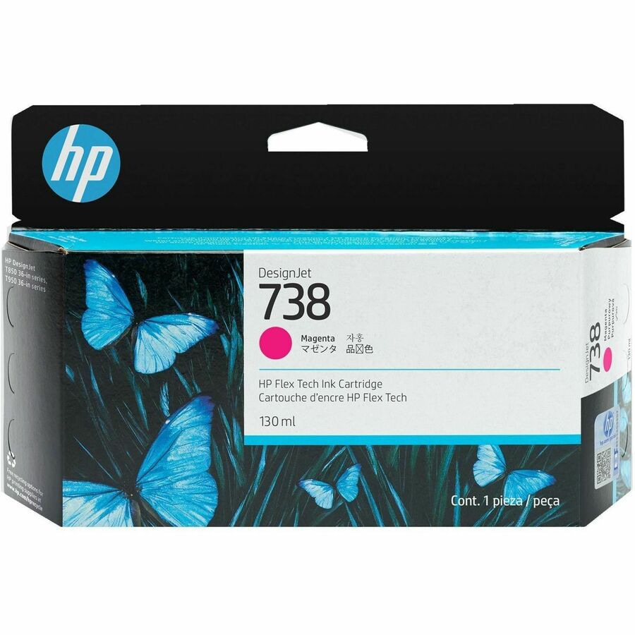 HP 738 130-ml Magenta DesignJet Ink Cartridge