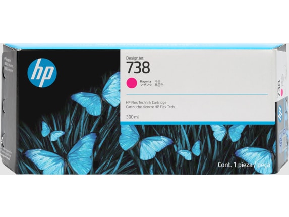 HP 738 300-ml Magenta DesignJet Ink Cartridge