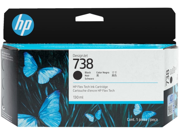HP 738 (498N4A) Black Original DesignJet Ink Cartridge