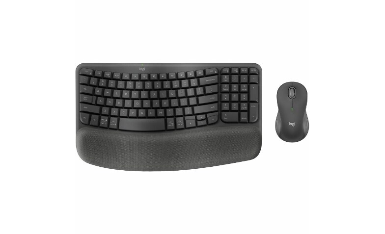 Teclado Com Mouse Microsoft Comfort 5050 Wireless Inglês Preto