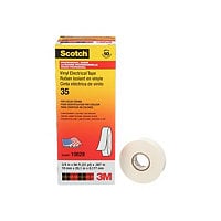 Scotch Professional Grade 35 electrical insulation tape - 0.75 in x 66 ft - white (pack of 10)