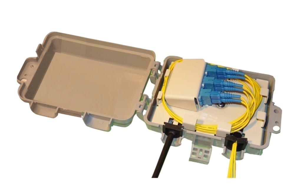 CommScope PB06 12 LC/UPC Fiber Optic Wall Box - Beige