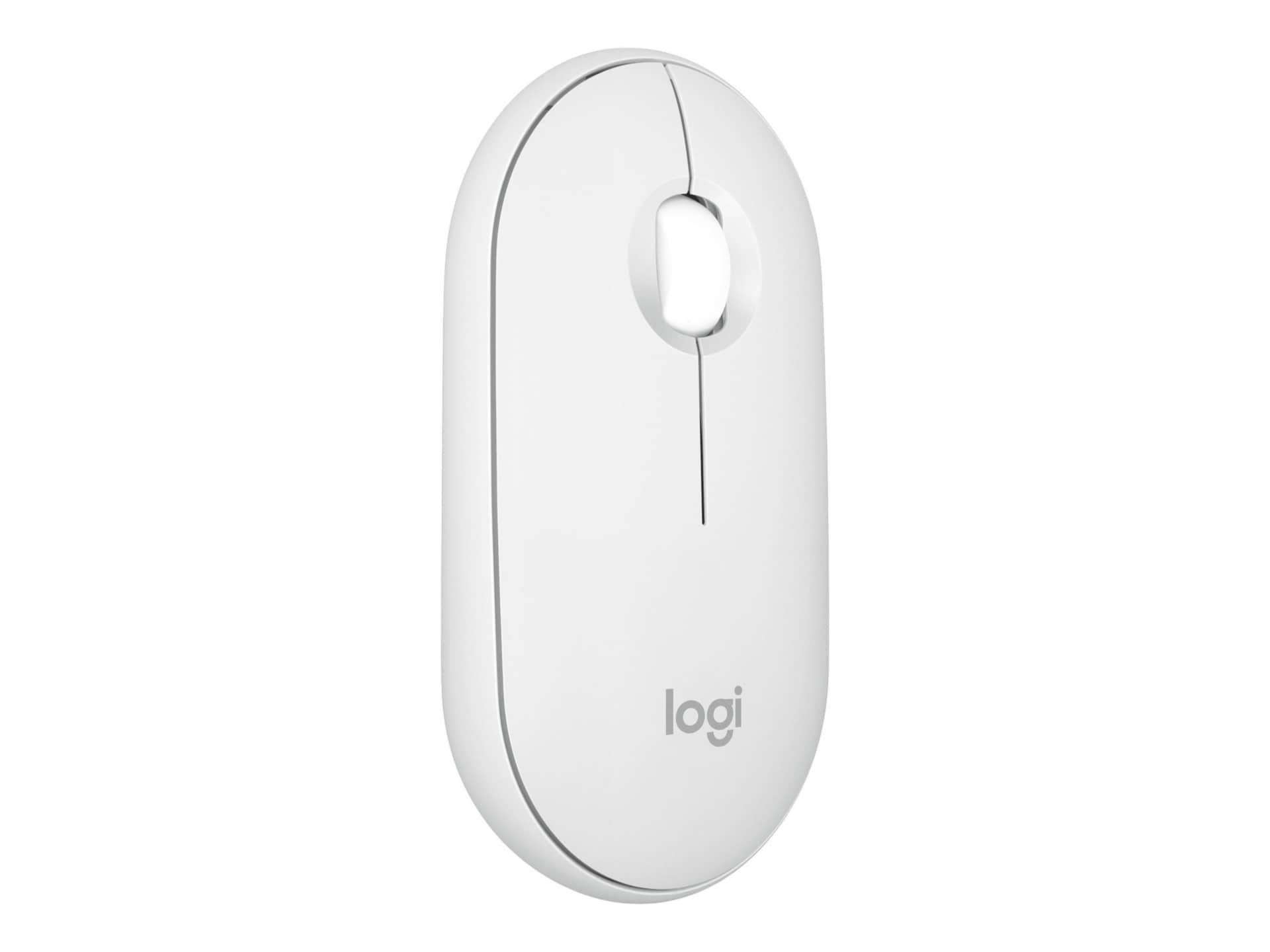 Logitech Pebble Mouse 2 M350s Slim Bluetooth Wireless Mouse, Tonal White - mouse - Bluetooth - tonal white
