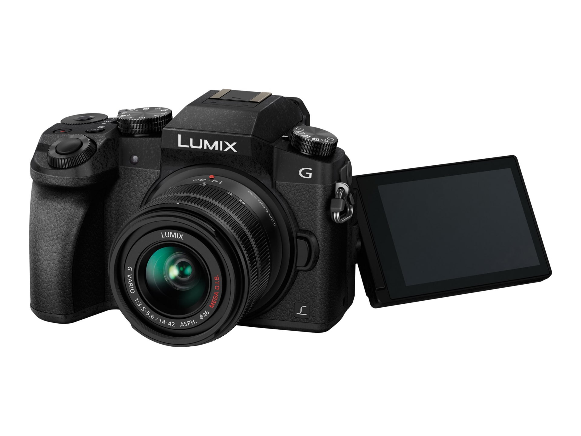 Panasonic Lumix G DMC-G7K - digital camera 14-42mm lens - DMC-G7KK -  Cameras - CDW.com