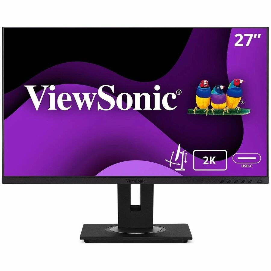 ViewSonic Ergonomic VG2756A-2K - 1440p IPS Docking Monitor with 100W USB-C,