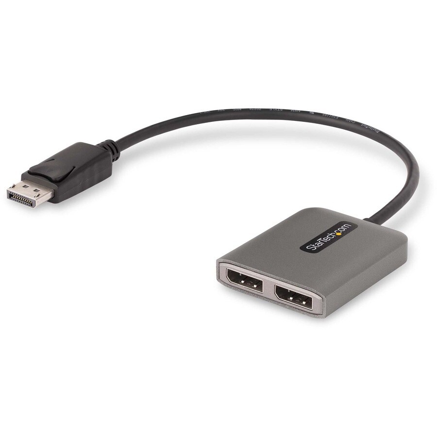 StarTech.com Dual-Monitor DisplayPort 1.4 Splitter, DisplayPort to 2x DP Multi-Monitor Adapter, Dual 5K 60Hz Computer